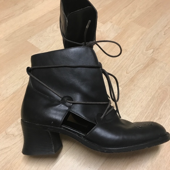 Vero Cuoio Shoes - Vero cuoio  black ankle boots